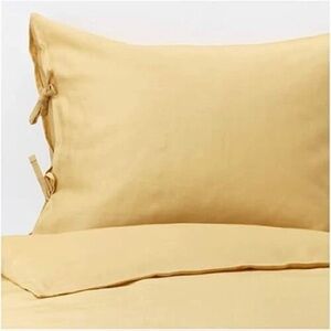 IKEA PUDERVIVA Linen duvet cover and pillowcase for Twin bed